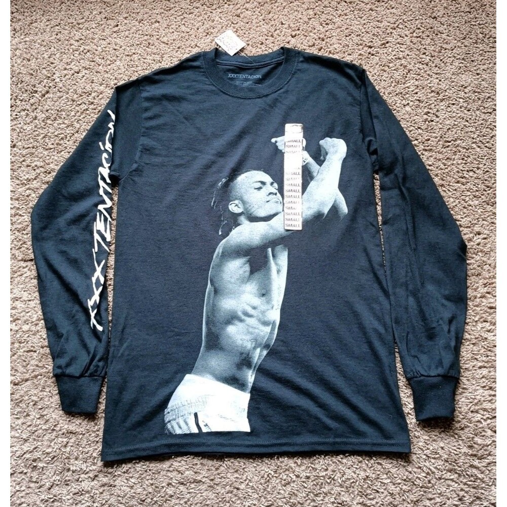 XXXTentacion Memorial Long Sleeve Shirt Black Tribute Official Small